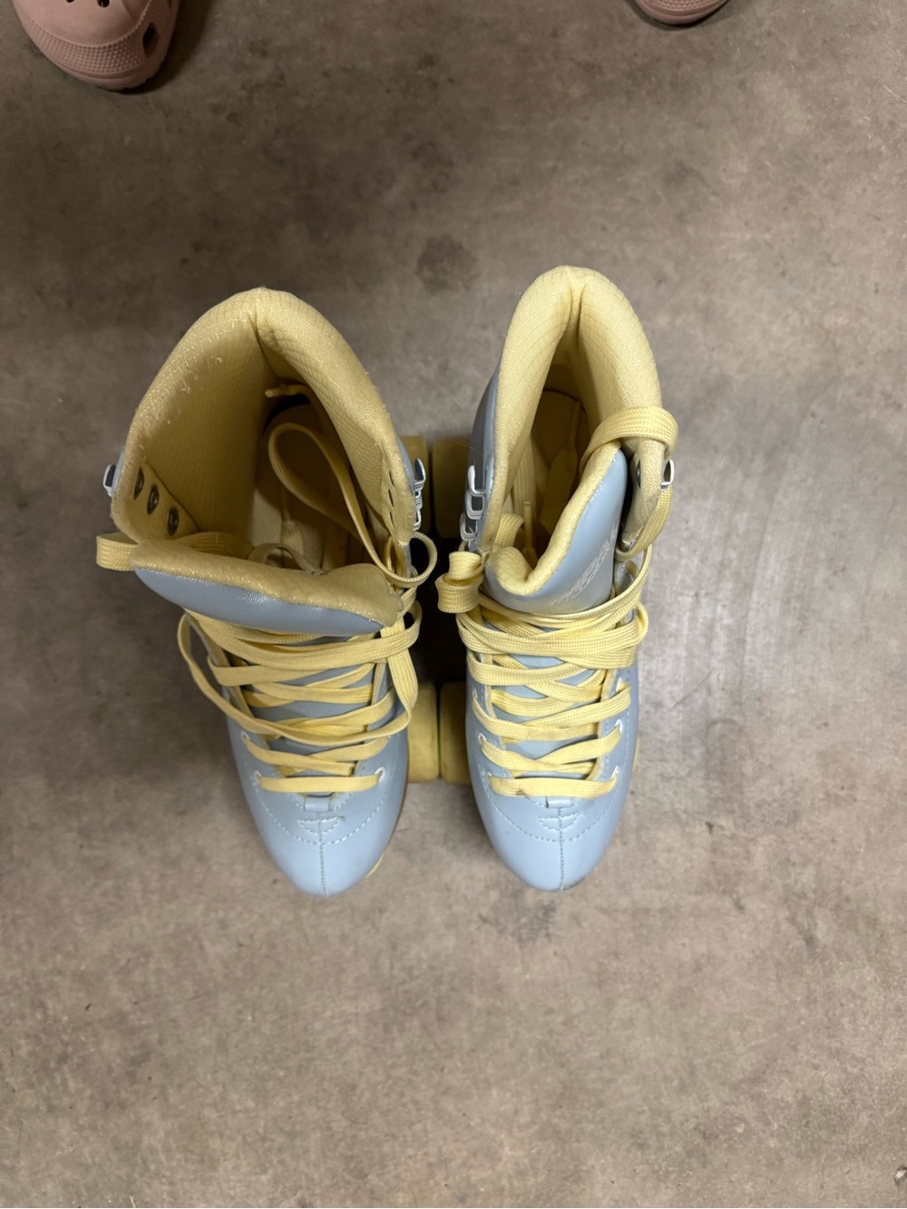 Impala Women’s Light Blue and Yellow Roller Skates